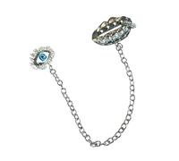 Broche Peasecod œil du diable, perles délicates, Corsage, Silver