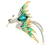 Broche Phénix scintillante avec cristaux colorés Broche phénix multicolore Broche Pin Unisexe Bird Badge Bijoux Hommes Accessoires de mode pour hommes, taille unique, Comme décrit