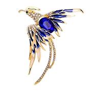 Broche Phoenix pour femme - Accessoires pour écharpe, chapeau - Jaune - 5 x 6,5 cm, 5x6.5cm, Plastique, comme description