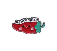 Broche piment arc-en-ciel robuste en métal, pin's créative, parfaite pour les fêtes, les événements scolaires ou un usage quotidien, broche humoristique de poivron, Einheitsgröße, comme décrit
