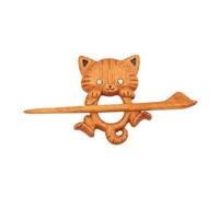 Broche Pin en Bois,Bijoux Fantaisie Tendance En Forme D'Animaux - Épingles de Revers pour Broche,Pour Col Vestes Manteaux Pulls Écharpes Réceptions Banquets