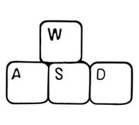 Broche Pixel Cursor : symbole Photoshop en émail, Klein, Métal non précieux