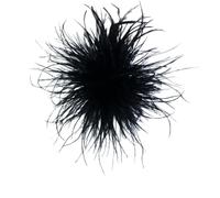 Broche Plume d'Autruche, Broche de Costume Élégante pour Femme, Accessoire de Mode pour Blazer, Robe, Mariage, Soirée, Cadeau, 15cm (A10)