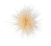 Broche Plume d'Autruche, Broche de Costume Élégante pour Femme, Accessoire de Mode pour Blazer, Robe, Mariage, Soirée, Cadeau, 15cm (A20)