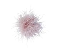 Broche Plume d'Autruche, Broche de Costume Élégante pour Femme, Accessoire de Mode pour Blazer, Robe, Mariage, Soirée, Cadeau, 15cm (A11)
