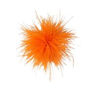 Broche Plume d'Autruche, Broche de Costume Élégante pour Femme, Accessoire de Mode pour Blazer, Robe, Mariage, Soirée, Cadeau, 15cm (A14)