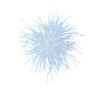 Broche Plume d'Autruche, Broche de Costume Élégante pour Femme, Accessoire de Mode pour Blazer, Robe, Mariage, Soirée, Cadeau, 15cm (A01)