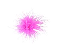 Broche Plume d'Autruche, Broche de Costume Élégante pour Femme, Accessoire de Mode pour Blazer, Robe, Mariage, Soirée, Cadeau, 15cm (A17)