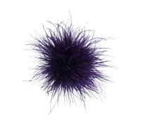 Broche Plume d'Autruche, Broche de Costume Élégante pour Femme, Accessoire de Mode pour Blazer, Robe, Mariage, Soirée, Cadeau, 15cm (A23)