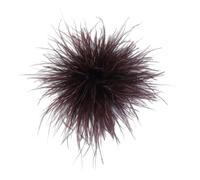 Broche Plume d'Autruche, Broche de Costume Élégante pour Femme, Accessoire de Mode pour Blazer, Robe, Mariage, Soirée, Cadeau, 15cm (A19)