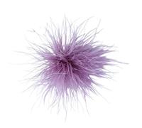 Broche Plume d'Autruche, Broche de Costume Élégante pour Femme, Accessoire de Mode pour Blazer, Robe, Mariage, Soirée, Cadeau, 15cm (A21)