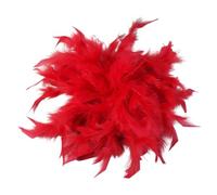Broche Plume Femme Élégante - Lot de 1 Fleur en Plume Artisanale 20cm, Accessoire Mode pour Costumes, Robes de Cocktail, Mariage et Défilés, Style Classique & Chic (A03)