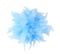 Broche Plume Femme Élégante - Lot de 1 Fleur en Plume Artisanale 20cm, Accessoire Mode pour Costumes, Robes de Cocktail, Mariage et Défilés, Style Classique & Chic (A21)