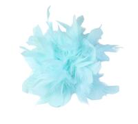Broche Plume Femme Élégante - Lot de 1 Fleur en Plume Artisanale 20cm, Accessoire Mode pour Costumes, Robes de Cocktail, Mariage et Défilés, Style Classique & Chic (A19)