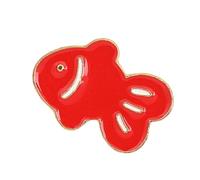 Broche poisson en alliage doré et argenté de 17 mm et 25 mm pour femme, amie, accessoire polyvalent, broche élégante