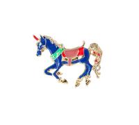 Broche polyvalente adaptée à divers contextes comme les fêtes de travail, les rencontres, les licornes rétro, les détails émaillés, broche