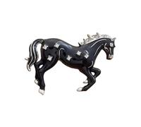 Broche polyvalente en forme de cheval d'animal pour costume robe décontractée au galop Broche tendance en alliage de métal robuste Unisexe Badge élégant, taille unique, Comme décrit