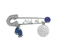 Broche polyvalente en forme de lettre de Turquie en alliage avec détails pour toutes les occasions, accessoire de bijoux culturels tendance, One Size, Comme décrit