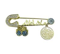 Broche polyvalente en forme de lettre de Turquie en alliage avec détails pour toutes les occasions, accessoire de bijoux culturels tendance, One Size, Comme décrit