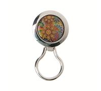Broche porte-badge classique en métal rond en forme de cœur avec cristaux pour écharpe, vêtements, broche pour femme, Acier inoxydable et aimants