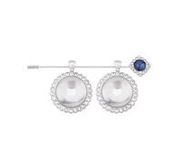 Broche porte-photo pour bouquet de mariage - Design circulaire en verre avec fermoir sécurisé et pendentif souvenir orné de strass en alliage, Einheitsgröße, comme décrit