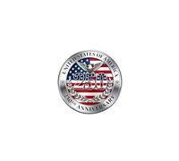 Broche pour 250e anniversaire de mariage patriotique - Broche aigle 4 juillet - Accessoire pour robe de costume, Acier allié Métal, Pas de pierre précieuse
