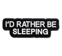 Broche pour amoureux du sommeil : broches et citations drôles en émail, Klein, Métal non précieux