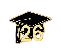 Broche pour diplômes d'étudiants - Boutons de frappe de graduation,Aiguilles d'étudiants 2026,Pour les éducateurs Écoles Étudiants Lycée Collèges Colliers Châles Pulls Écharpes Pardessus Vestes