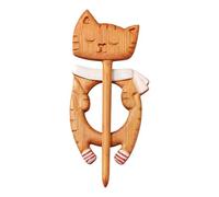 Broche pour femme - Épinglette, ornement de mode pour pulls, accessoires de vêtements avec artisanat en bois, ornement vintage pour écharpes, châles, robes, capes et style de garde-robe quotidienne