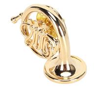 Broche pour Instrument de Musique, Épinglette Miniature en Forme de Cor Français, en Laiton, avec Boîte de Rangement, Broche pour Cor