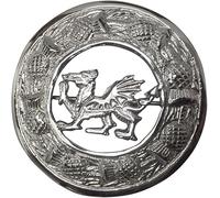 Broche pour kilt - Broche écossaise à carreaux - Broche châle pour femme - Broche parfaite pour kilt pour homme - En étain - Motif nœud celtique - 7,6 cm, 7.6cm, Laiton