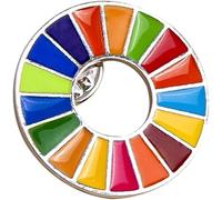 Broche pour objectifs de développement durable, SDG des Nations Unies, ensemble de badges arc-en-ciel pour z