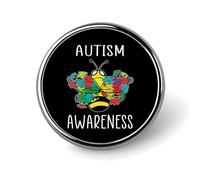 Broche puzzle de sensibilisation à l'autisme pour maman et enfant autiste, à accrocher à un sac à dos ou une veste (cadeau).