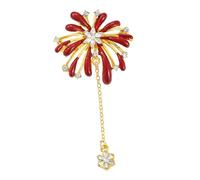Broche Pyrotechnique En Alliage, Décoration Avec Cristaux Et Glands, Accessoire À La Mode Pour Tenues, Broche Élégante