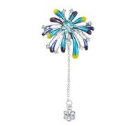 Broche Pyrotechnique En Alliage, Décoration Avec Cristaux Et Glands, Accessoire À La Mode Pour Tenues, Broche Élégante
