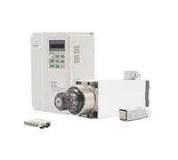 Broche refroidie par air ER25 de 3,5 kW, 4 roulements à billes en céramique, variateur de fréquence/onduleur de 3,7 kW(220v)