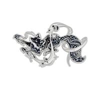 Broche renard sur le thème étoilé scintillant robuste Kirsite léger et tendance qui ne ternit pas Accessoire tendance, taille unique, Comme décrit