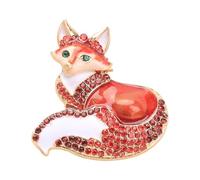 Broche rétro en alliage avec strass - Design minimaliste - Broche de corsage à attacher à des pulls, vestes et sacs à main - Alliage d'animal - Strass vintage, One Size, Comme décrit