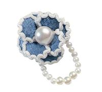 Broche rétro en forme de fleur de camélia - Artisanat délicat - Nœud papillon - Utilisation polyvalente - Cadeau de bijoux rétro, taille unique, Comme décrit