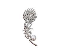 Broche rétro en forme de paons multicolores avec strass et alliage scintillant, taille unique, Comme décrit