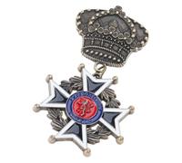Broche rétro en métal pour les amateurs d'histoire et de collection, M, Métal, Pas de gemme