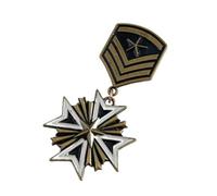 Broche rétro en métal pour les amateurs d'histoire et de collection, M, Métal, Pas de gemme