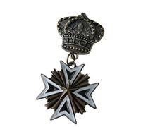 Broche rétro en métal pour les amateurs d'histoire et de collection, M, Métal, Pas de gemme