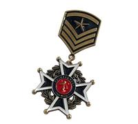 Broche rétro en métal pour les amateurs d'histoire et de collection, M, Métal, Pas de gemme