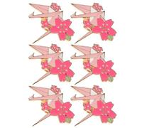 Broche Rétro Forme Origami Fleur de Cerisier Style Japonerie | Finition Émail Lisse, Facile à Épingler, pour Cardigans, Vestes, Paquet, Tenue de Fête