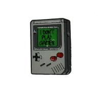 Broche rétro Gameboy I Don't Play Games | Épingle en émail | Épinglette | Broche pour vestes, chemises, chapeaux, sacs à dos - Épingle en métal