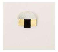 Broche - RIVET - BJX641 - Laiton - Pierre - Laque