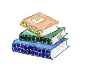 Broche robuste en émail fait à la main avec des pierres étincelantes pour une couleur et un éclat durables dans les accessoires, unisexe, taille unique, comme décrit