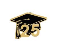 Broche robuste en forme de chapeau de remise de diplôme élégante - Badge unique pour commémorer les réussites - Robuste, standard, Acier allié