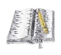 Broche robuste en strass émaillés avec un savoir-faire raffiné pour une tenue élégante dans des environnements décontractés ou formels, taille unique, Comme décrit